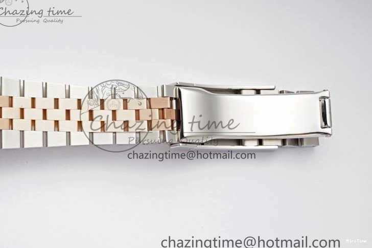 MiroTime 0504 DateJust 36 SS RG DIWF 1:1 Best Edition 904L Steel Gray Stick Dial on Jubilee Bracelet SA Original 2321